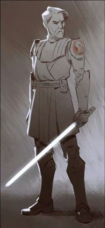 Jedi spitpaint Jedi Drawing Poses, Jedi Pose Reference, Jedi Sketch, Kenobi Fanart, Obi Wan Kenobi Fanart, Obi Wan Kenobi Art, Jedi General, Jedi Art, General Kenobi