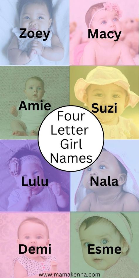 list of four letter baby girl names Cute Girls Names, Short Girl Names, Unique Girl Names, Girls Names, Girls Unique, Unique Baby Names, Name Letters