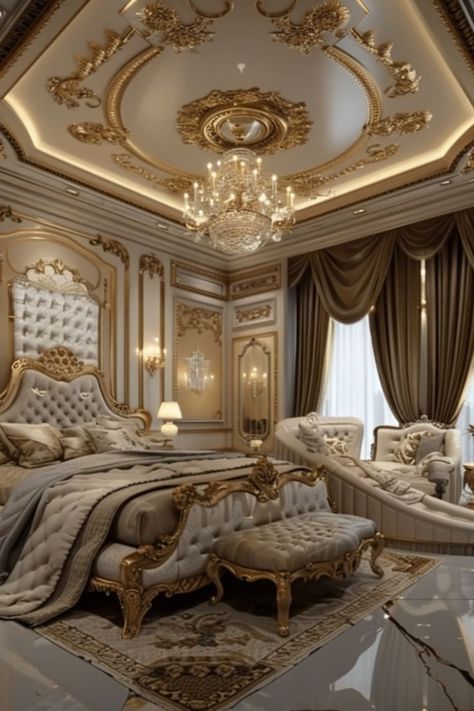 Create a Luxurious Retreat with Elegant Bedroom Ideas 🛏️✨ Design a sophisticated and serene bedroom with elegant decor. Use plush fabrics, chic furniture, and tasteful accents for a beautiful and relaxing space. 🌿💎 #ElegantBedroom #HomeDecor #InteriorDesign #BedroomInspo Modern Victorian Bedroom, Royal Bedroom, Dream Bedrooms, Victorian Bedroom, Modern Luxury Bedroom, Casa Vintage, Relaxing Bedroom, Luxury Bedroom Master, Luxurious Bedroom