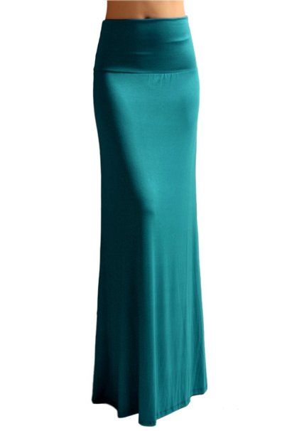 Teal Clothes, Long Tight Skirt, Teal Outfits, Office Outfits Women Casual, Teal Skirt, Office Outfits Women, Night Dress For Women, Muslimah Fashion Outfits, Plus Size Maxi