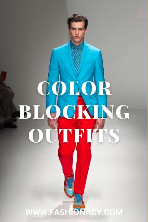 Color Blocking Outfits Men Color Blocking Outfits Men, Men's Formal Wear, Color Blocking Outfits, Outfits For Men, Mens Formal Wear, Mens Formal, Men Style Tips, Men's Grooming, Helpful Tips