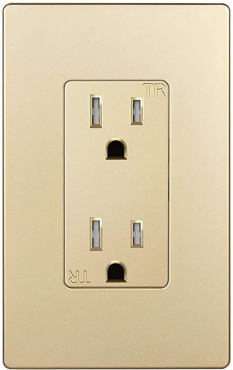 Electric Outlet Covers, Cottage Kitchen Renovation, Panel Ready Refrigerator, Electrical Outlet Covers, Wall Switch Plates, House Wiring, Outlet Plates, Usb Outlet, Wall Outlet