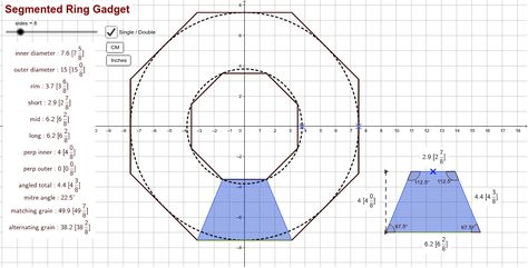 Segmented Ring Calculator – GeoGebra Lathe Woodworking Projects, Woodworking Plans Toys, Segmented Turning, Wood Turned Bowls, Easy Woodworking Ideas, Wooden Box Designs, Wood Turning Lathe, Woodburning Projects, Lathe Projects