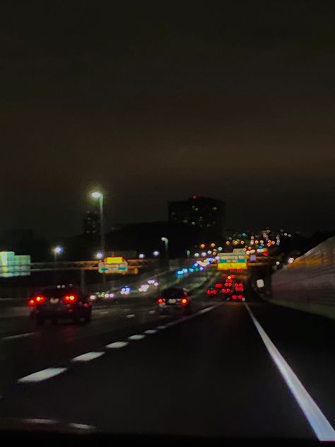 Cars On Highway At Night Aesthetic, Late Night Car Aesthetic, Car Drives Aesthetic, Late Night Car Drives Aesthetic, Late Night Car Drives, Drives Aesthetic, Car Drives, Blurry Photos, Driving At Night