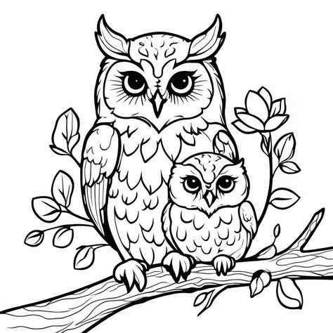 Free Owl Coloring Pages, Giraffe Coloring Pages, Owl Coloring, Family Coloring Pages, Owl Coloring Pages, Pysanky Eggs, Bear Coloring Pages, Coloring Pages Free Printable, Bird Coloring Pages