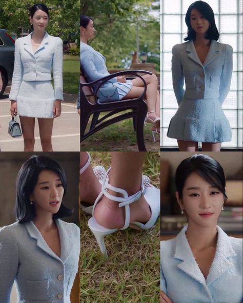 Seo Ye Ji Its Okay To Not Be Okay Outfit, Go Mun Yeong Outfit, Cute Kdrama Outfits, Ku Mun Yeong Outfits, Kdrama Rich Girl Outfit, Ko Mun-yeong Outfit, Kdrama Fashion Women, Ko Moon Young Outfits, K Drama Outfits Womens Fashion