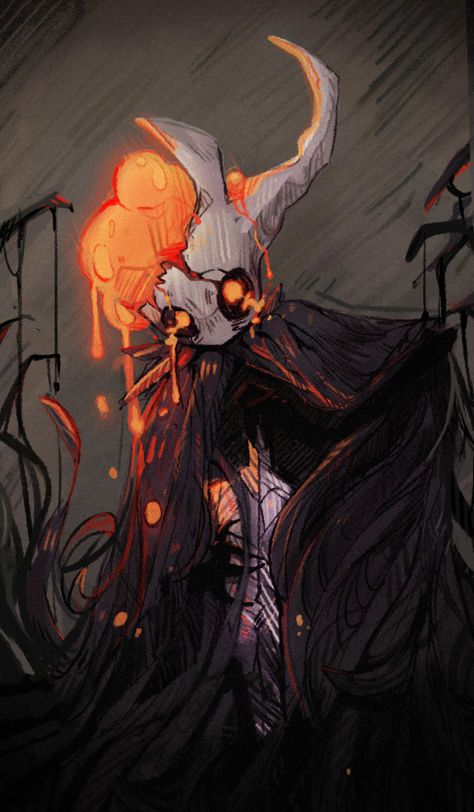 Hollow Night Fanart, Hollow Knight Lost Kin, Lost Kin Hollow Knight, Shadow Magic Art, Broken Vessel Hollow Knight, Broken Vessel, Jhin League Of Legends, Hollow Night, Hollow Art