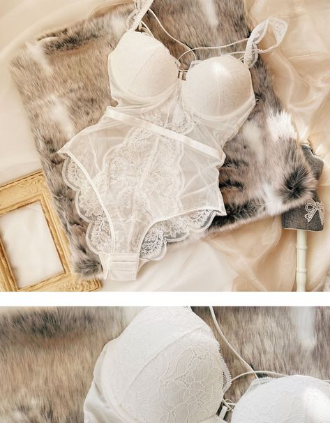 Wriufred menos senhoras roupa interior reunidos engrossado sutiã sexy rendas transparente sling bodysuit oco bonito voltar conjunto lingerie|Conj. calcinha e sutiã| - AliExpress Lace Lingerie Set, Lace Lingerie, Lingerie Set, Pajamas, Cover Up, Bee, Lingerie, Better Living, Embroidery