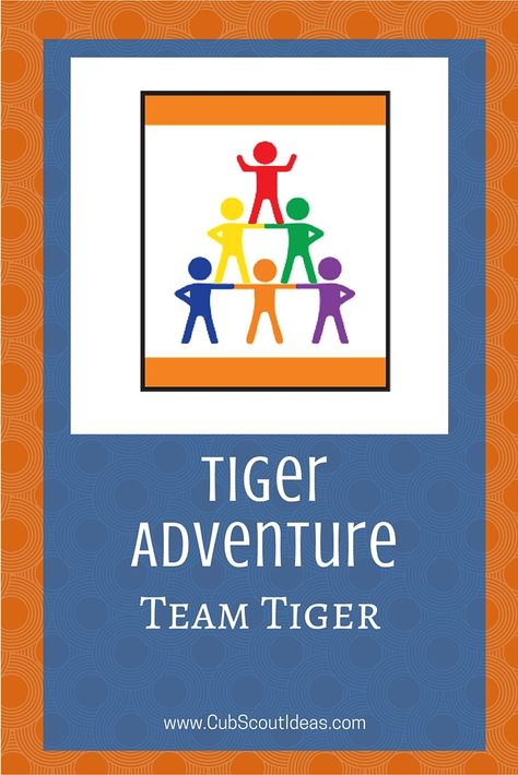 Cub Scout Tiger Team Tiger Team Tiger Cub Scouts Activities, Tiger Cub Scouts Activities, Service Project Ideas, Tiger Scouts, Cub Scouts Tiger, Wolf Scouts, Cub Scout Activities, Tiger Cubs, Tiger Team