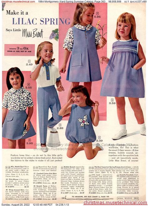 1960s Childrens Fashion, 80s Children Fashion, 60s Outfit, Sweater Dress Pattern, 60’s Fashion, Vintage Girls Clothes, Retro Clothes, Fashion Decades, Vintage Childrens Clothing