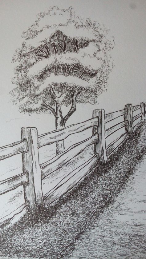 Tree art gab Schetching Ideas, Tree Sketches Simple, Pen Sketches Simple, 2 D Art, Landscape Drawing Easy, Tree Drawing Simple, Landscape Pencil Drawings, Tree Drawings Pencil, Graphic Drawing