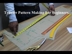 Trouser Pattern Making for Beginners Trousers Pattern For Men, How To Make Trousers Pattern, How To Cut Trouser For Men, Trouser Pants Pattern Trouser Pants Pattern For Women, Designer Pants Pattern, Trouser Pants Pattern Men, Men Pants Pattern Trousers, Tailoring Techniques For Beginners, Men Trousers Pattern