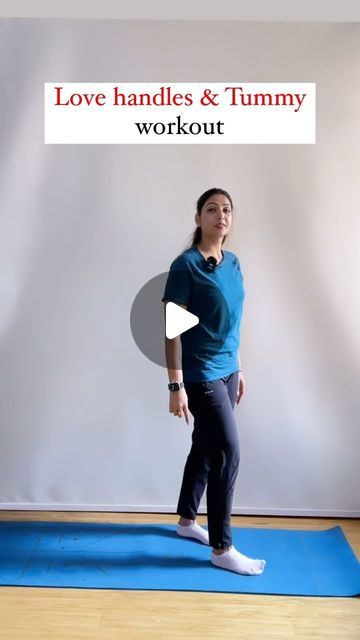 Nehafun&fitness🤸‍♂️🧘‍♀️ on Instagram: "Love handles & Tummy workout." How To Reduce Love Handles In A Week, Reduce Love Handles Exercises, Exercise For Love Handles Woman, How To Get Rid Of Love Handles, Exercise For Love Handles, Love Handles Workout At Home, Love Handles Exercises, Love Handel, Best Love Handle Workout