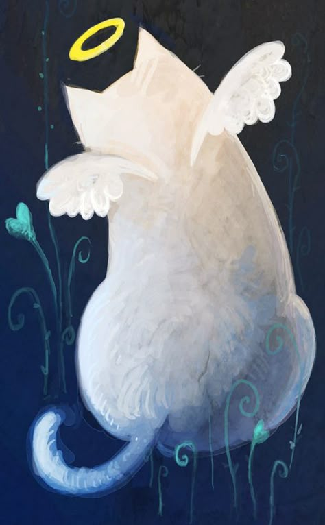 Te extraño Ciro Gato Angel, Angel Cats, Image Chat, Angel Cat, Cat Artwork, Cats In Art, White Cats, Cats Illustration, Kitty Kitty