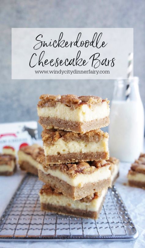 Snickerdoodle Cheesecake Bars, Healthy Easter Dessert, Snickerdoodle Cheesecake, Bars Dessert, Microwave Dessert, Cheesecake Bar Recipes, Dessert For Two, The Windy City, Cocktail Desserts