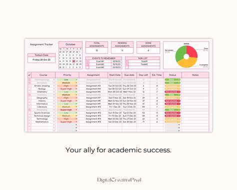 Google Tasks Organizer helps students manage their schedules with ease! It's a planner that simplifies tasks and assignments for school life. Organize your schedule effortlessly using this app, making it easier than ever to stay on top of deadlines and responsibilities. With Google Tasks Organizer, you can keep track of everything from homework to extracurricular activities in one place. Say goodbye to cluttered planners and hello to a more Spreadsheet Design Ideas, School Spreadsheet, Google Sheets Templates, Google Tasks, Spreadsheet Design, Assignment Tracker, Budget Calendar, Budget Spreadsheet Template, Budget Template Free