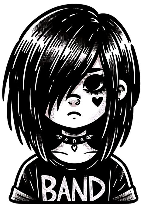 EMO Girl – Hand Drawn – scg12 EMO Girl - Hand Drawn - Dive into the emotional depths with our EMO Girl illustration, meticulously hand-drawn to capture the raw intensity and vulnerability of the subculture. Let your feelings flow freely as you connect with the expressive style of this captivating artwork. https://www.redbubble.com/shop/ap/158992989?asc=u #albums #music #vinyl #records #album #vinylcollection #recordcollection Emo Cartoons, Raw Emotion, Music Vinyl, Emo Girl, Emo Art, Girl Hand, Girl Illustration, Scene Art, Scene Girls