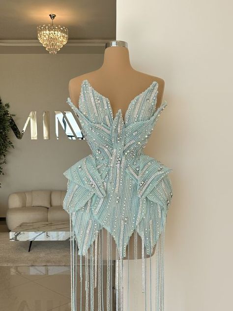 #BEAUTY, #RELATIONSHIPS #Fashion #Animals #Outfits #Winter Outfits #Animals# Non Fabric Fashion, Mini Pearl Dress, Custom Denim Dress, Short In Front Long In Back Dress, Brocade Mini Dress, Tulle Gown Couture, Luxury Birthday Dress, Vintage Designer Dresses, Couture Streetwear