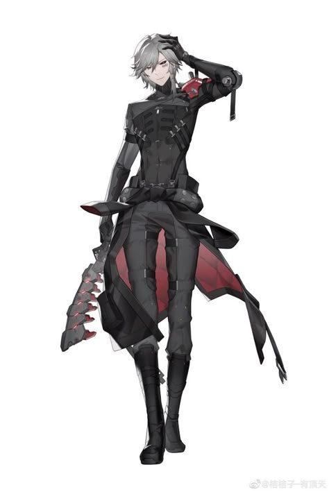 Scifi Outfit, Punishing Grey Raven, Male Artworks, Persona Anime, Punishing Gray Raven, Art Outfits, Robot Concept Art, Male Character, Character Design Male