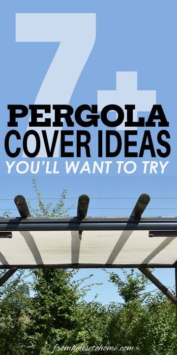 Whether you are looking for waterproof pergola cover ideas or just to provide some extra shade to your patio or deck, you're sure to find something you like with these DIY pergola shade ideas. #fromhousetohome  #decks #patios  #gardening Pergola Cover Ideas, Waterproof Pergola, Pergola Cover, Shade Sail Installation, Retractable Pergola Canopy, Deck Shade, Pergola Diy, Backyard Design Ideas Budget, House To Home