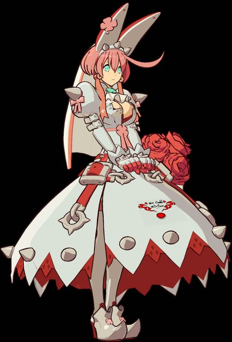 Elphelt Valentine, Idle Animation, Animation Drawing Sketches, Guilty Gear Xrd, Dragon Anime, Animation References, Character Sprites, Arte Gif, Pixel Art Characters