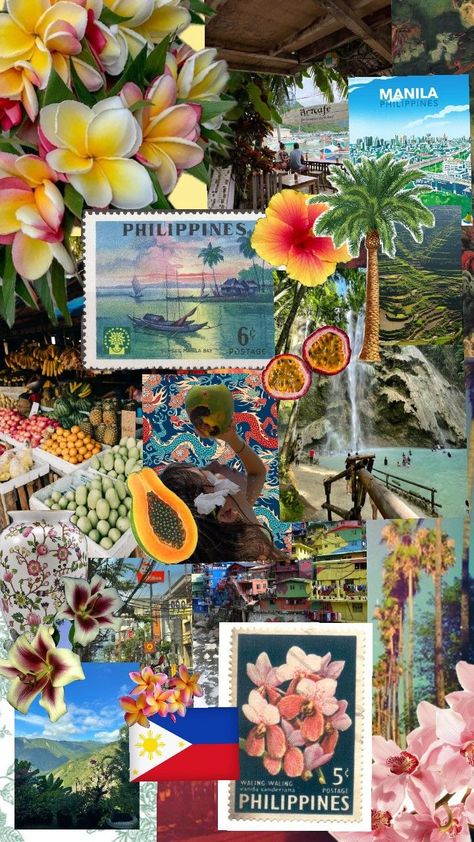 Philippines Collage, Philippines Wallpaper, Filipino Words, Homemade Cookbook, Philippines Culture, Interactive Exhibition, Travel Collage, Filipino Culture, Tropical Holiday