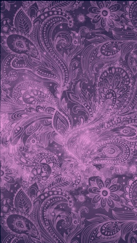 Purple Gold Wallpaper, Purple And Gold Wallpaper, Dior Wallpaper, Android Backgrounds, Paisley Doodle, Ipad Stuff, Wallpapers Ideas, New Wallpaper Iphone, Paisley Wallpaper