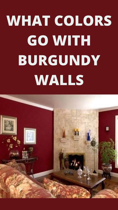 Red Wall Color Palette, Burgundy And Grey Kitchen, Burgundy Paint Colors Accent Walls, Maroon Painted Walls, Burgandy Color Scheme Living Rooms, Maroon Wall Color, Burgundy Dining Room Ideas, Burgundy Bathroom Walls, Burgundy Accent Wall Living Room