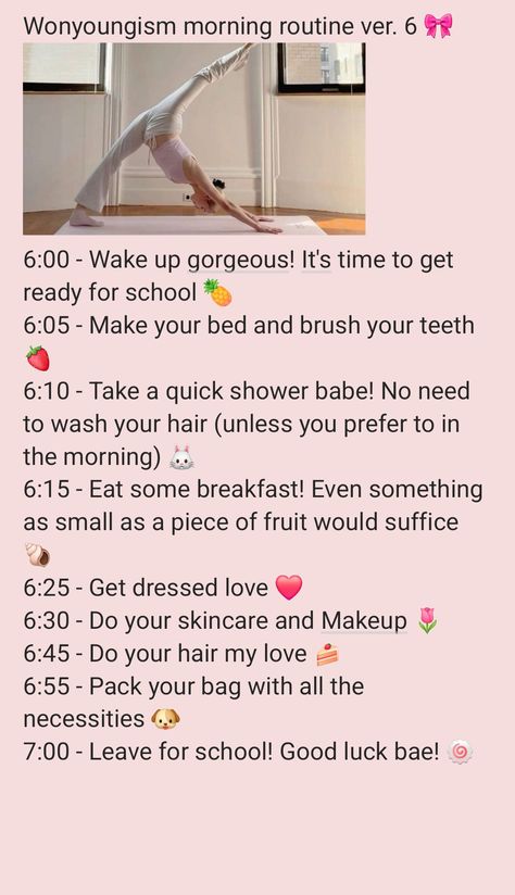 Requested by: @glxsyy_swara 
#wonyoungism #wonyoung #morning #routines #school Routines School, School Morning, Morning Routines, Morning Routine, Pins