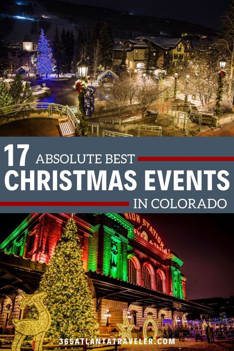 The great state of Colorado has a wealth of activities that make celebrating Christmas fun and exciting. Different parts of the state offer a variety of events, from the Mile High City to the majestic Rocky Mountains. Ready to celebrate Christmas Colorado style? Here are 17 great ways to celebrate the holidays in Colorado. Christmas In Colorado Springs, Estes Park Colorado Christmas, Colorado At Christmas, Christmas In Denver, Colorado Springs Christmas, Georgetown Colorado Christmas, Colorado Christmas Vacation, Aspen Colorado Christmas, Breckenridge Colorado Christmas