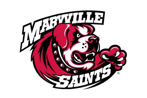 Maryville University (Town and Country, MO) Saints (2009-present) Fall Festival Activities, Maryville University, Saint Coloring, Sport Logos, Sports Decals, St Bernard Dogs, Paint Matching, Love Logo, Sport Logo