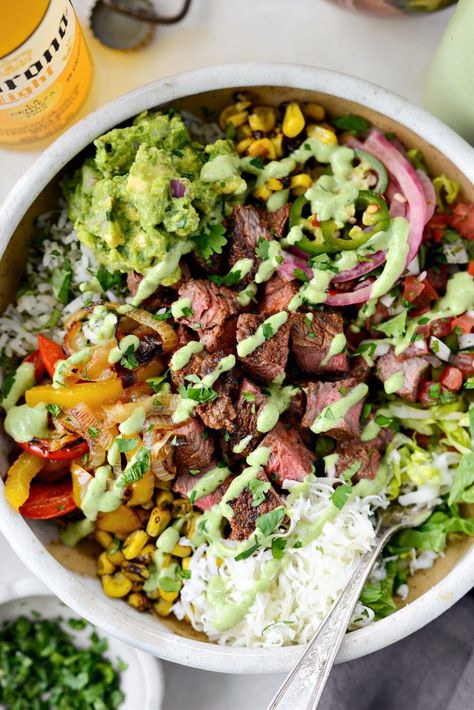 Cilantro Lime Rice Steak Bowl, Mexican Steak Bowl Recipe, Tex Mex Burrito Bowl, Steak Burrito Bowl Crockpot, Brisket Burrito Bowl, Steak Taco Salad Bowls, Mexican Rice Bowls Beef, Carne Asada Burrito Bowl, Beef Burittos Bowl Recipes