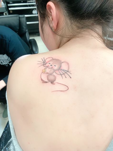 Mouse With Wings Tattoo, Mouse And Cheese Tattoo, Cheese Tattoo, Remember Tattoo, Mouse And Cheese, Mouse Tattoo, Mouse Tattoos, Wings Tattoo, Cute Mouse