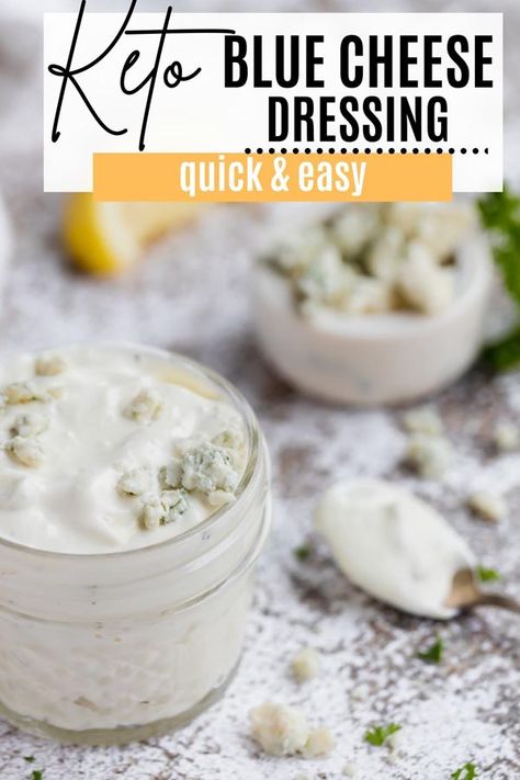 Keto Blue Cheese Dressing Recipe, Paleo Blue Cheese Dressing, Keto Bleu Cheese Recipes, Keto Blue Cheese Dressing, Keto Blue Cheese, Keto Dressing, Keto Focus, Keto Apps, Healthy Condiments