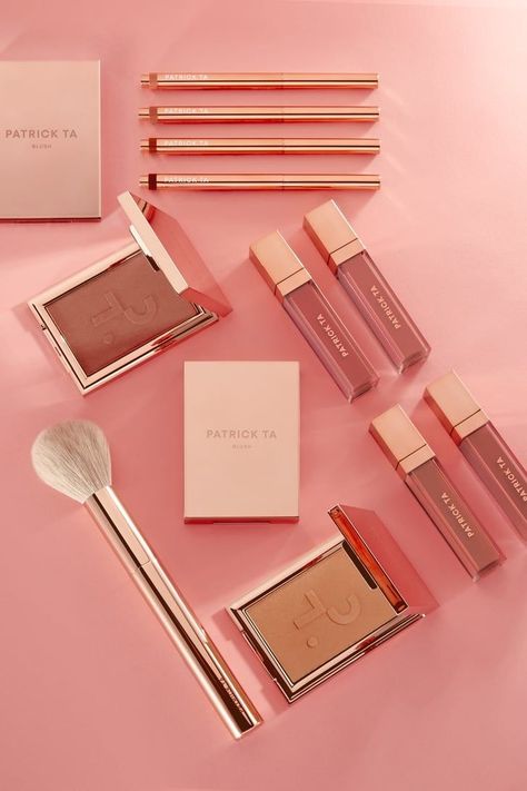 I Tried Patrick Ta's New Makeup Collection, and Now I'm Glowing Like Gigi Hadid Dior Makeup Aesthetic, Makeup Collection Goals, Makeup Packaging, Patrick Ta, Makeup Package, Fixing Spray, Work Makeup, Makeup Supplies, Japanese Makeup