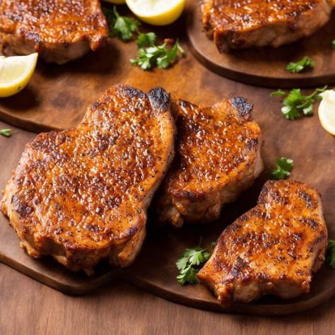 Longhorn Honey Garlic Pork Chops, Steak House Pork Chops, Longhorn Pork Chop Recipe, Copycat Pork Recipes, Longhorn Steakhouse Recipes Copycat, Copycat Texas Roadhouse Pork Chops, Cowboy Pork Chops, Long Horn Steakhouse Recipes, Cowboy Pork Chop Recipes