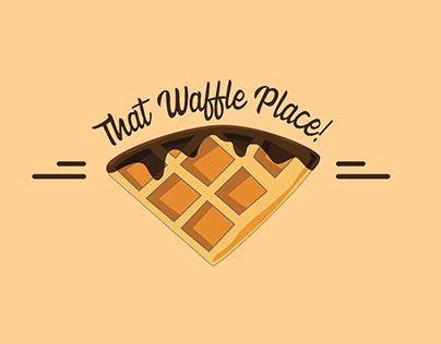 Waffle Shop Names, Waffles Menu Design, Waffle Logo Design Ideas, Waffle Poster Design Ideas, Waffle Graphic Design, Waffle Logo Design, Waffle Logo Design Inspiration, Waffle Business, Waffle Logo