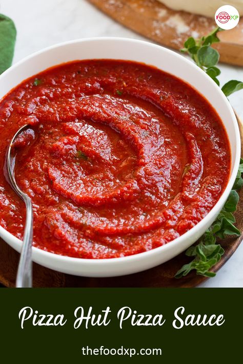 Homemade sauces are always fun to make at home and are better than the ones we find in stores. Here's a quick and easy recipe for Pizza Hut pizza sauce. Reach to the official website of TheFoodXP. #pizzahutpizzasaucerecipe #pizzahutpizzasauce #pizzahutpizzasaucehomemade #copycatpizzahutsauce Pizza Sauce Easy, Red Pizza Sauce, Best Homemade Pizza, Alla Vodka, Pizza Sauce Recipe, Pizza Sauce Homemade, Clam Recipes, Vodka Sauce, Perfect Pizza