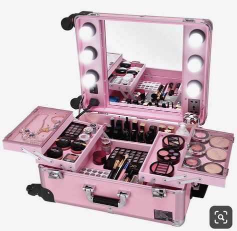 Koleksi Makeup, Penyimpanan Makeup, Rolling Makeup Case, Makeup At Home, Makeup Kit For Kids, Alat Makeup, Makeup Kits, Organizer Makeup, Studio Artist