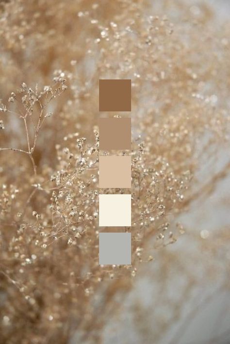 Silver And Brown Color Palettes, Wedding Inspo Champagne Colors, Gold And Brown Color Scheme, Gold Bedroom Ideas Color Schemes, Shiny Color Palette, Champagne Wedding Colors Palette, Wedding Decorations Champagne Color, White And Gold Colour Palette, Gold And White Wedding Aesthetic