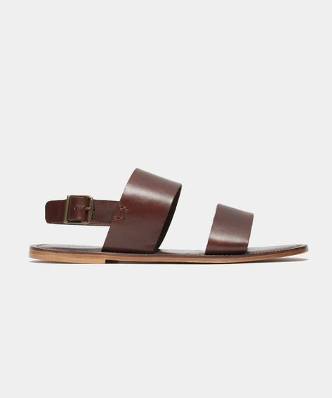 Todd Snyder Tuscan Leather Double Strap Sandal in Brown Summers In Italy, Mens Leather Chukka Boots, Slow Morning, Square Shoes, Two Strap Sandals, Double Strap Sandals, Leather Chukka Boots, Todd Snyder, Spring Step Shoes