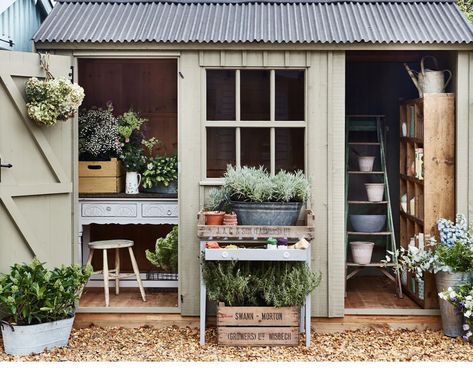 Small Outdoor Shed, Small Garden Shed, Shed Interior, Shed Organization, Greenhouse Shed, Potting Sheds, Outdoor Sheds, Garden Sheds, Greenhouse Gardening