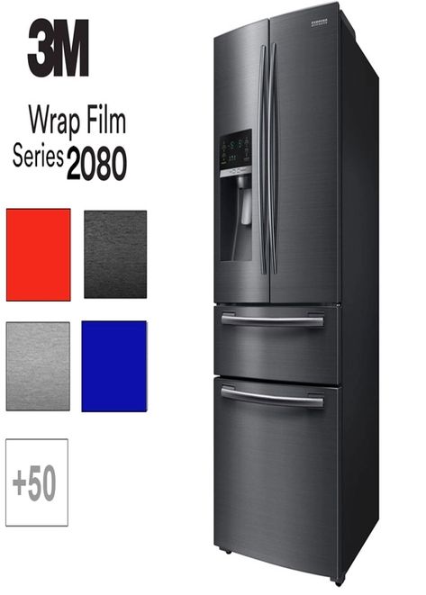 3M™ 2080 Series Vinyl Refrigerator Wrap Refrigerator Vinyl Wrap, Wrapping Appliances, Vinyl Refrigerator Wrap, Frig Wrap, Vinyl Wrap Fridge, Wrap Refrigerator, Vinyl Fridge, Refrigerator Makeover, Old Fridge