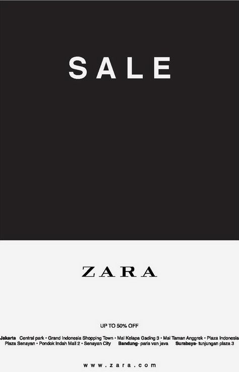 Sale Zara White Friday Sale Design, Zara Closet, Sale Signage, Edm Design, White Friday, Fashion Sale Banner, Creative Movement, Zara Store, Zara Sale