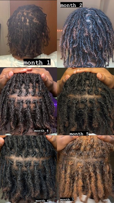 Comb Coil Styles, Loc Stages, Loc Process, Loc Growth, Pink Locs, Locs Ideas, Loc Goals, Dreadlocks Hair Care, Mens Twists Hairstyles