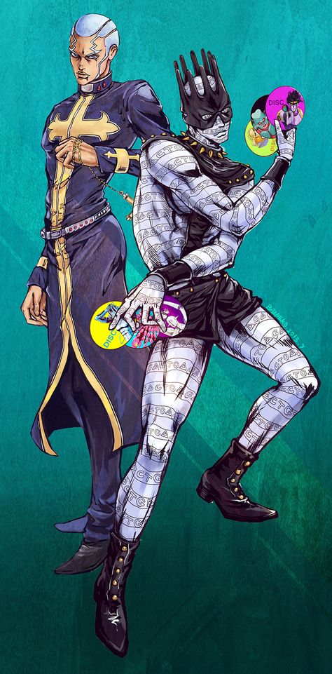 Pucci & Whitesnake full-body || Stone Ocean Father Pucci Jojo Wallpaper, White Snake Jojo Wallpaper, White Snake Jojo, Enrico Pucci, Punch Manga, Jojo Bizarro, Jojo's Bizarre Adventure Stands, Star Platinum, Jojo Stands