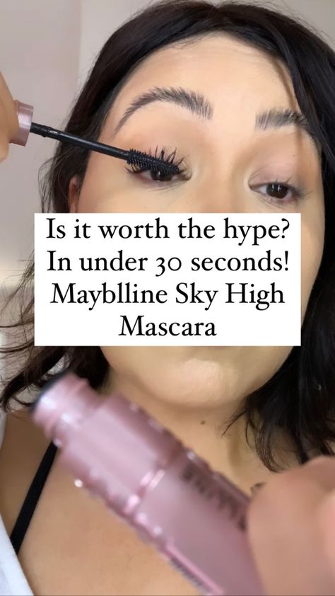 Mascara review 
Trying out mascara 
Lengthening mascara 
Drugstore mascara
Long lashes 
Maybelline Sky High mascara
Makeup tips
It makeup
Hyped makeup products 
Most hyped makeup Skyhigh Mascara, Maybelline Sky High Mascara, Maybelline Sky High, Sky High Mascara, Telescopic Mascara, Mascara Review, Brown Hairstyles, Best Mascara, Habit Forming