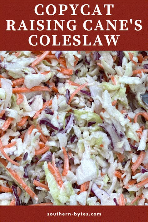 Copycat Raising Canes Coleslaw, Sweet Tangy Coleslaw, Best Cole Slaw Dressing Recipe, Cole Slaw Sweet Dressing, Good Coleslaw Recipes, Canes Coleslaw Recipe Copycat, Sweet Creamy Coleslaw, Kentucky Coleslaw Recipe, Top Of The River Coleslaw Recipe