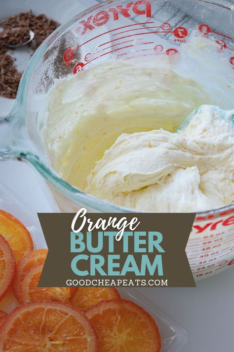 Making homemade frosting and icings can be a game-changer for your baked goods. Who knew that something so simple like this Orange Buttercream Frosting could be such a boon to your baking? With only five ingredients, this Orange Buttercream Frosting recipe mixes up quickly and easily, perfect for layer cake, cupcakes, or a favorite sheet cake recipe, like Chocolate Orange Cake. Orange Cake Frosting, Orange Cake Icing, Orange Buttercream Frosting Recipe, Orange Buttercream Frosting, Chocolate Cream Cheese Icing, Chocolate Orange Cake, Orange Butter, Sheet Cake Recipe, Cheesecake Factory Recipes