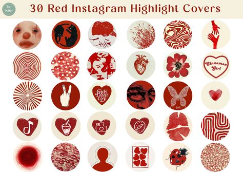 30+ Red Instagram Highlight Covers: Abstract, Bold, & Modern Designs

Add a pop of color to your Instagram highlights with these 30+ red highlight covers. Choose from abstract, bold, and modern designs to match your brand or personal style. #instagramhighlightcovers #redhighlightcovers 30 Aesthetic, Instagram Highlight Cover, Aesthetic Red, Instagram Highlight Covers, Digital Business Card, Instagram Feed Inspiration, Highlight Cover, Highlight Covers, Story Highlights